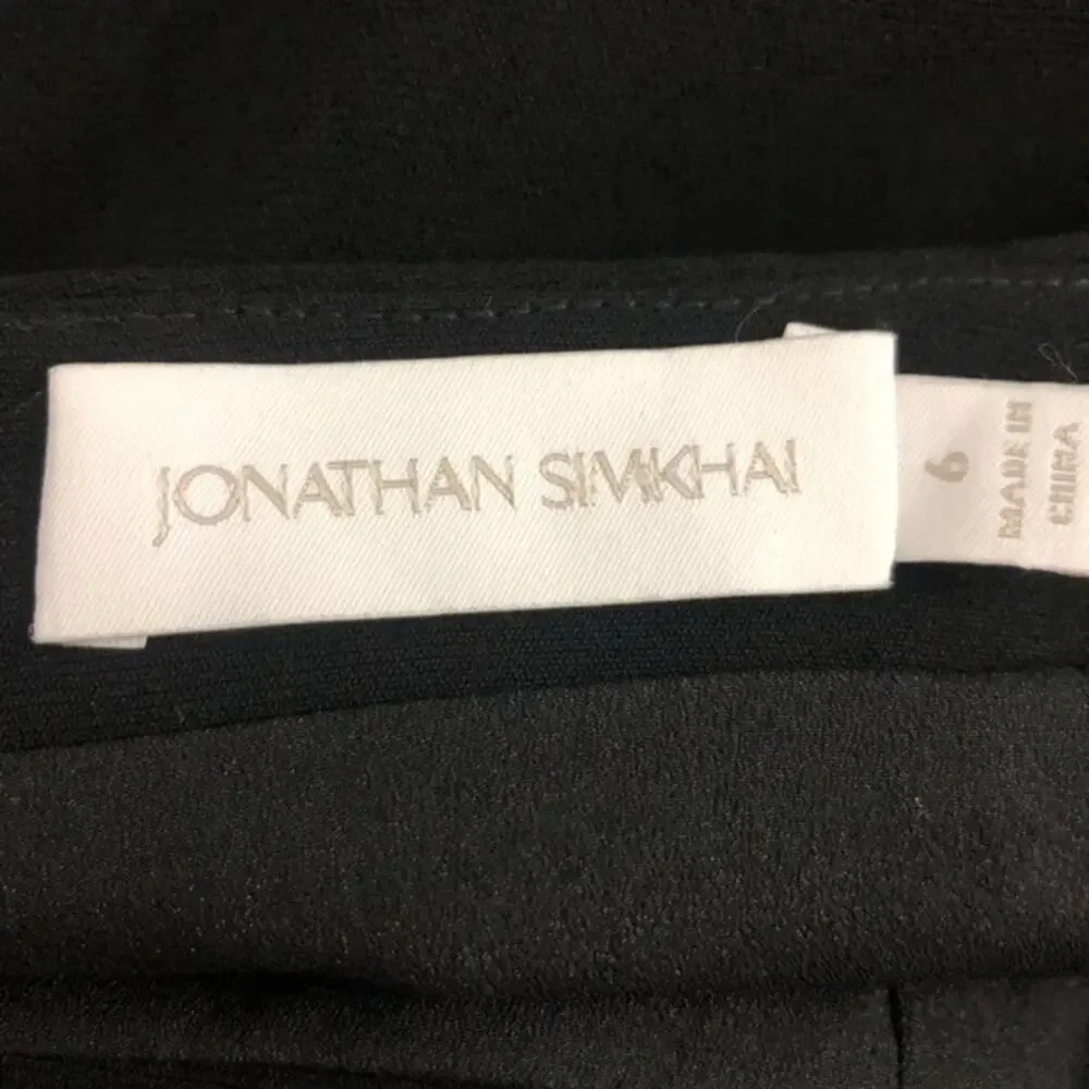 Jonathan Simkhai Sonia Bow Embellished Flare Pants 6 NWOT